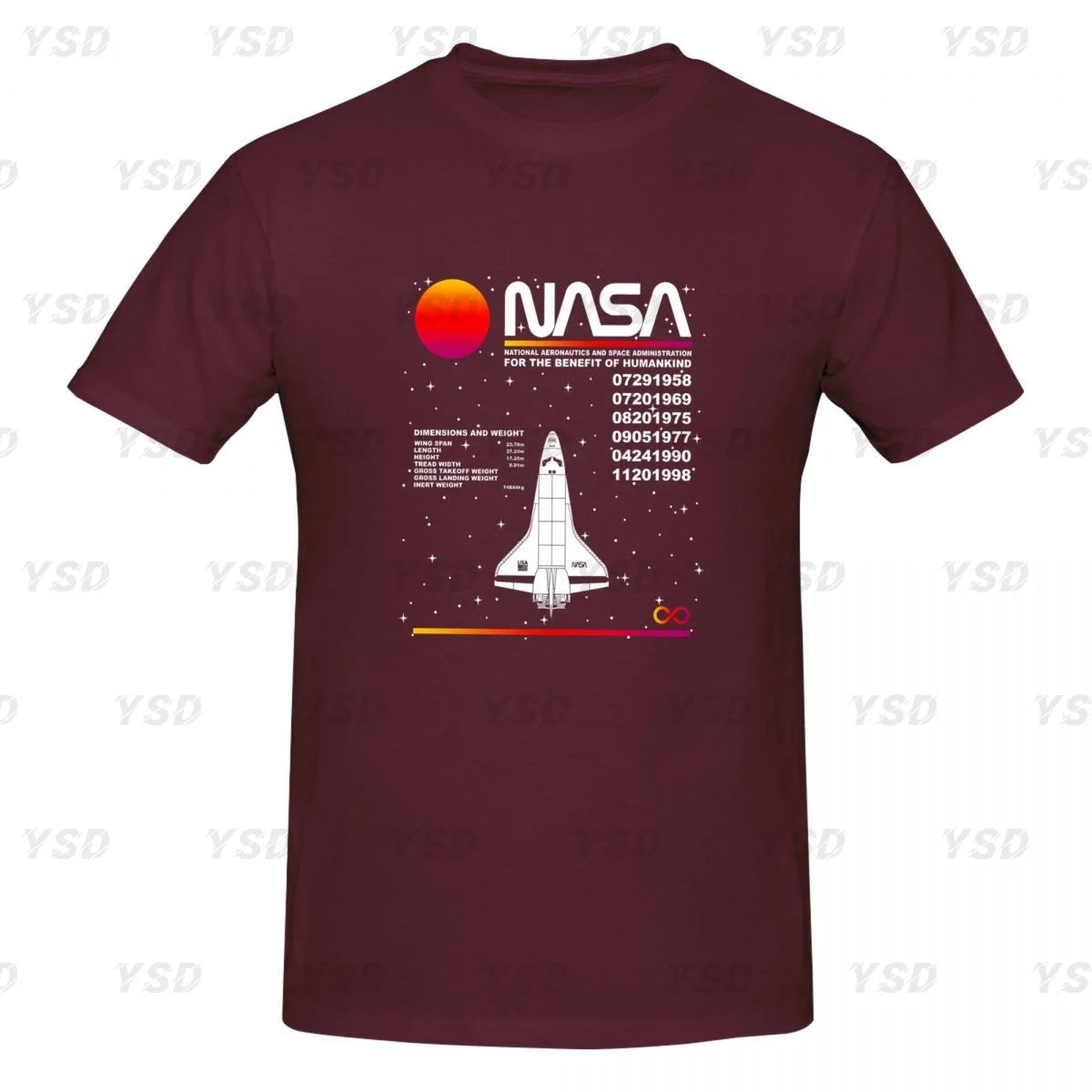Camiseta esportiva masculina Nasa Space, aconchegante, camiseta grande