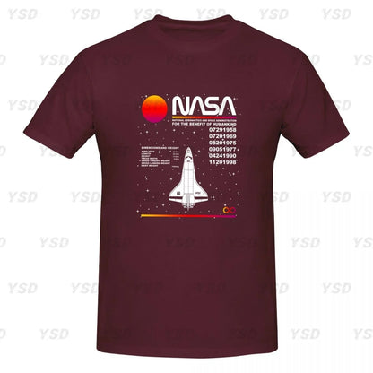 Camiseta esportiva masculina Nasa Space, aconchegante, camiseta grande