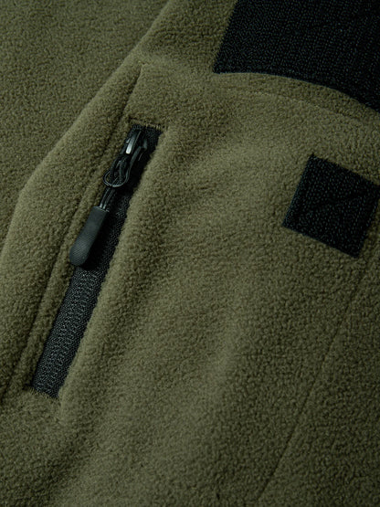 Jaqueta de lã masculina de caça de inverno casacos quentes polar ao ar livre jaqueta com capuz multi-bolso casual completo zip esporte caminhadas casaco S-XXXL