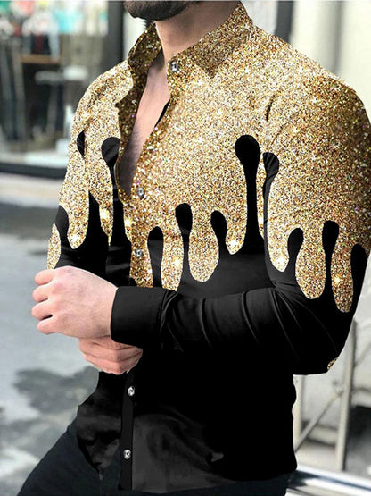 2024 camisa de manga longa masculina casual all-match moda rua camisa masculina lapela único breasted manga longa topo roupas masculinas