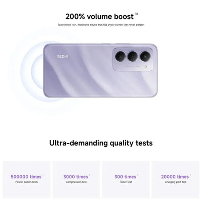 【Marca +】Redmi 15 Versão Global Smartphone 6,9" 50MP 7000mAh bateria 33W carregamento rápido IP64 Snapdragon ®   685 Plataforma Móvel