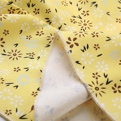 Feminino sexy casual casa pequeno floral camisola vestido verão saia confortável