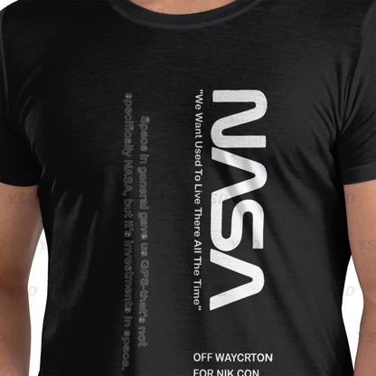 Camiseta esportiva masculina Nasa Space, aconchegante, camiseta grande