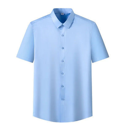 6x homem camisa sem mangas verão novo estilo seda gelo, sensação de gelo, alta qualidade tamanho grande sem ferro, negócios e lazer