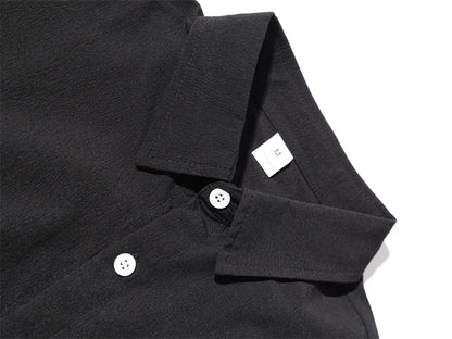 Novo verão 2 peças casual todos os dias lapela shorts conjunto havaiano cor sólida sem mangas camisa masculina praia shorts