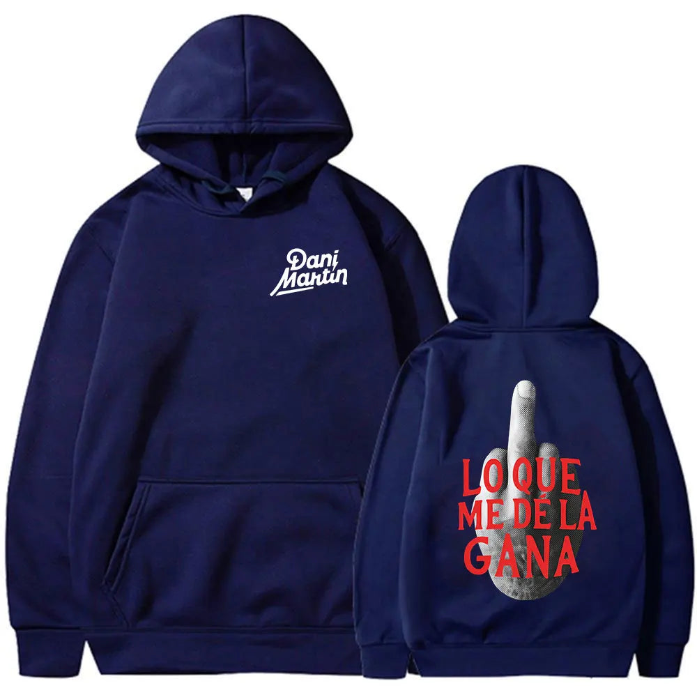 Dani martin lo que me de la gana álbum hoodies das mulheres dos homens roupas moda hip hop oversized moletom com capuz pullovers casuais
