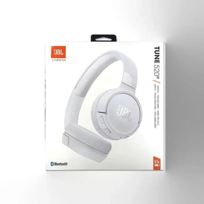 JBL 100% Original TUNE 520BT Fones de ouvido sem fio Bluetooth para meninos e meninas, fones de ouvido esportivos musicais com microfone