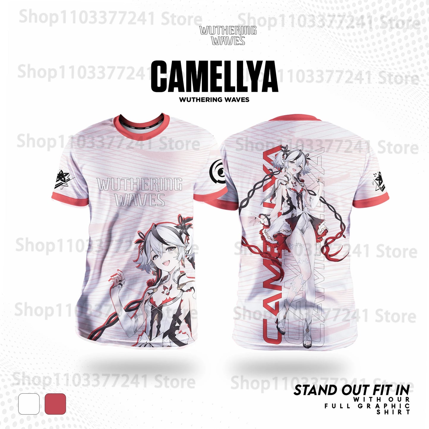 Jogo Wuthering Waves Role Playing Camisetas 3D Phrolova Impressão Unissex Anime Camisetas Homens/Mulheres Manga Curta O-pescoço Camiseta Criança Y2k Tops