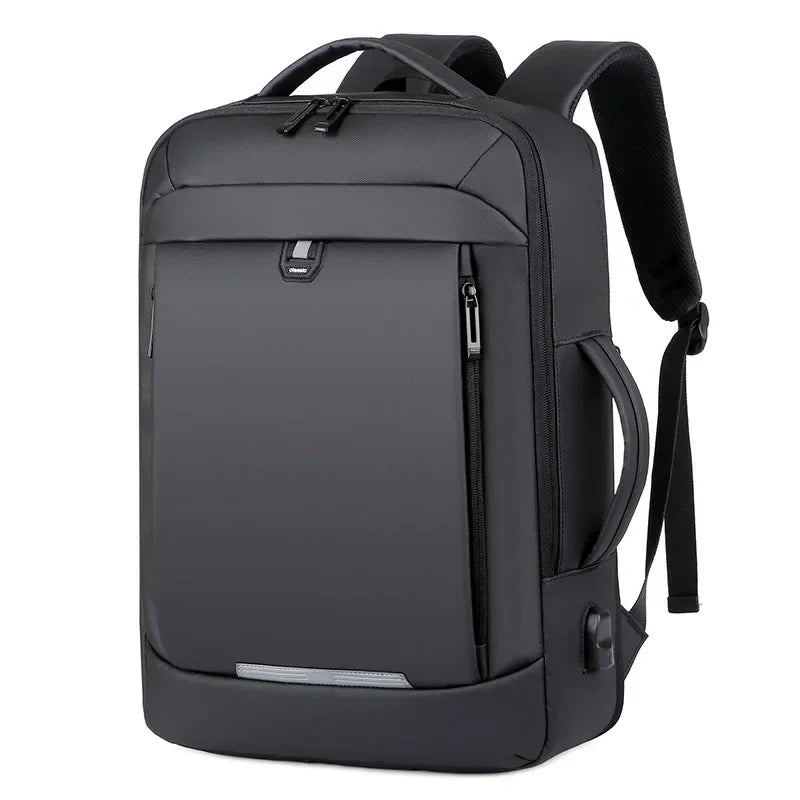 17 Polegada negócios portátil mochila à prova dwaterproof água notebook para homens saco de livro escolar expansível multifuncional carregamento usb homem mochilas