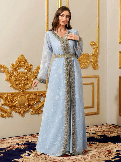 Muçulmano abayas marroquino floral maxi kaftan vestido para mulheres árabe islâmico dubai robe ramadan roupas de oração