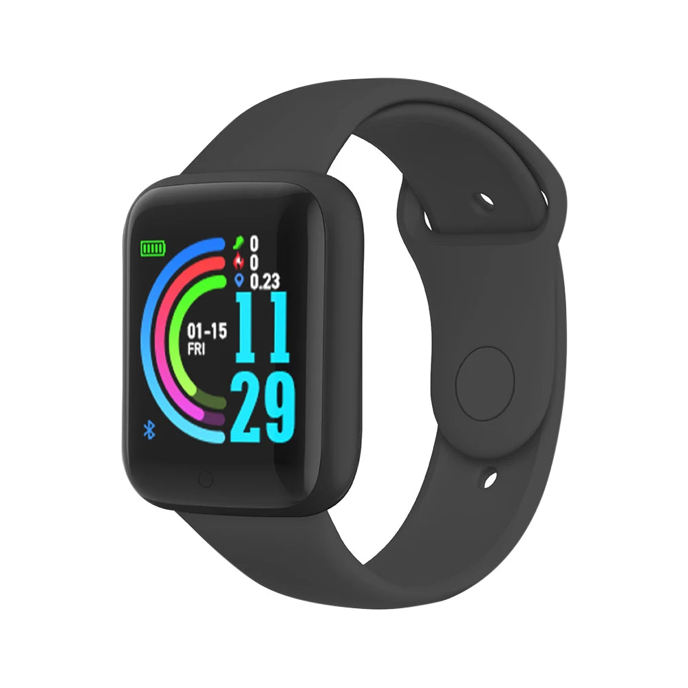 Multifuncional relógio inteligente das mulheres dos homens bluetooth conectado telefone música fitness esportes pulseira monitor de sono y68 smartwatch d20