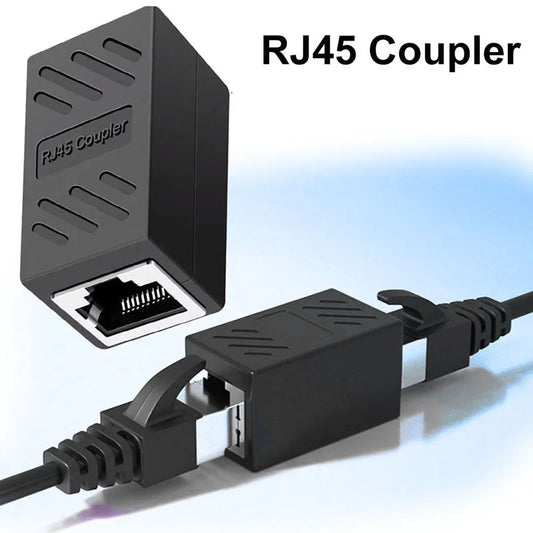 20 peças conector extensor de acoplador rj45 cat5e cat6 acoplador ethernet fêmea para fêmea adaptadores de hardware para pc extensor de cabo ethernet
