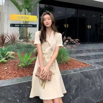 Mulher vestido formal ocasião roupas blazer vestidos pretos para mulher 2025 curto mini barato casual venda roupas vintage novo em xxl