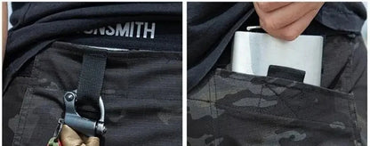 Calças táticas impermeáveis para homens, calças impermeáveis de combate, calça de bolso múltiplo, resistente ao desgaste, ao ar livre