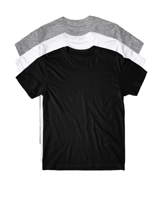 Kit Com 3 Camisetas Básica Masculina Poliéster - Colors