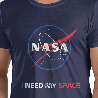 Camiseta esportiva masculina Nasa Space, aconchegante, camiseta grande