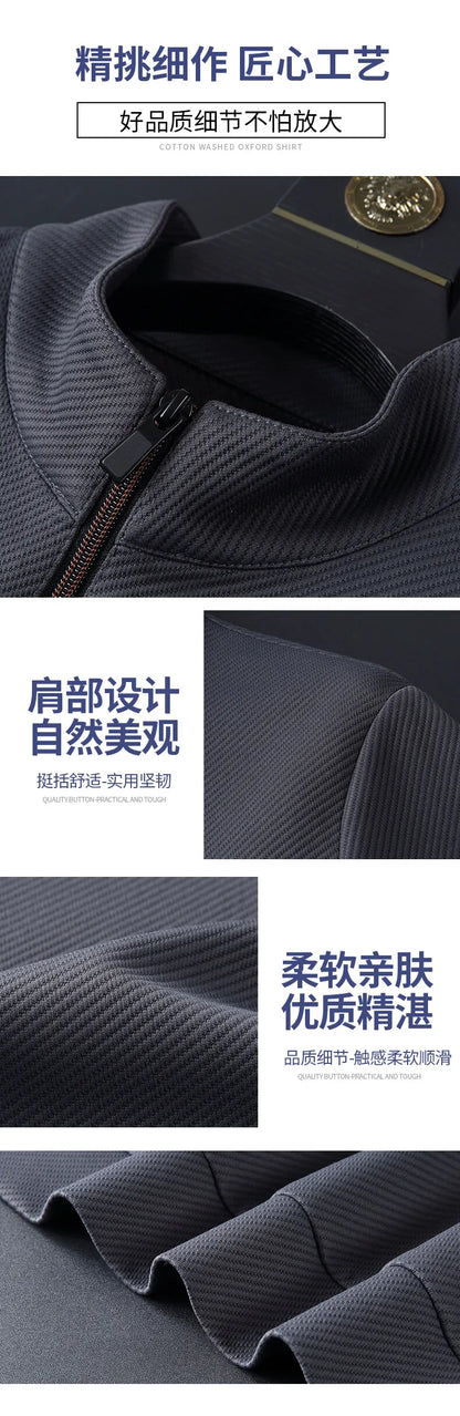 (Jaquetas + calças) 2025 primavera moda masculina jaquetas homem casacos de manga longa jaquetas casuais masculinas um conjunto de roupas tamanho M-5XL