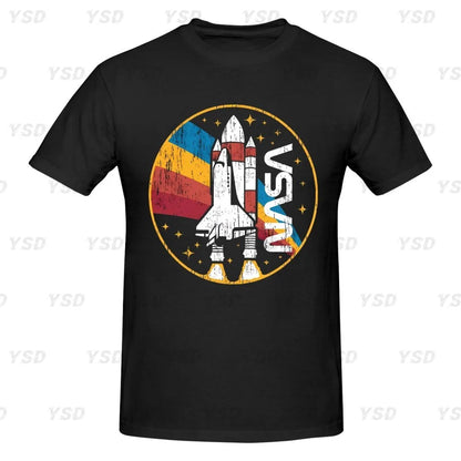 Camiseta esportiva masculina Nasa Space, aconchegante, camiseta grande