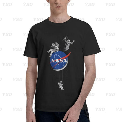 Camiseta esportiva masculina Nasa Space, aconchegante, camiseta grande