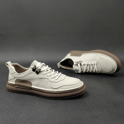 2025 novos tênis masculinos marca de couro sapatos casuais tendência sapatos para homens conforto apartamentos designer sapatos masculinos zapatillas hombre