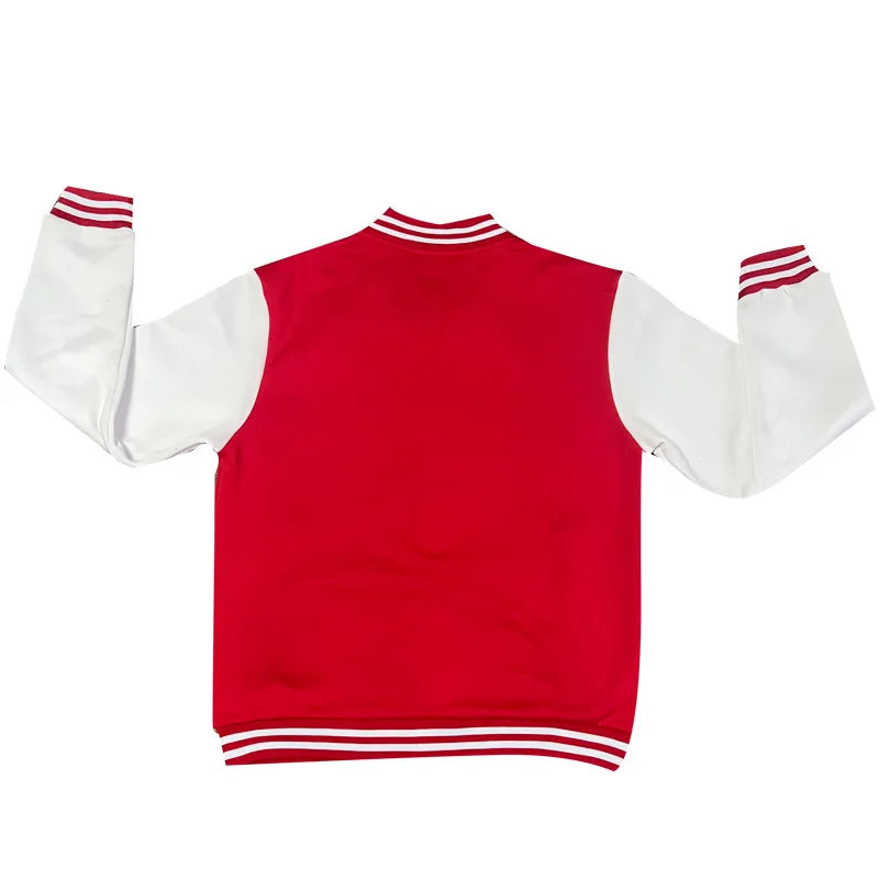 Cross-border men's autumn and winter flight jacket baseball jersey velvet loose casual stand-up jacket men