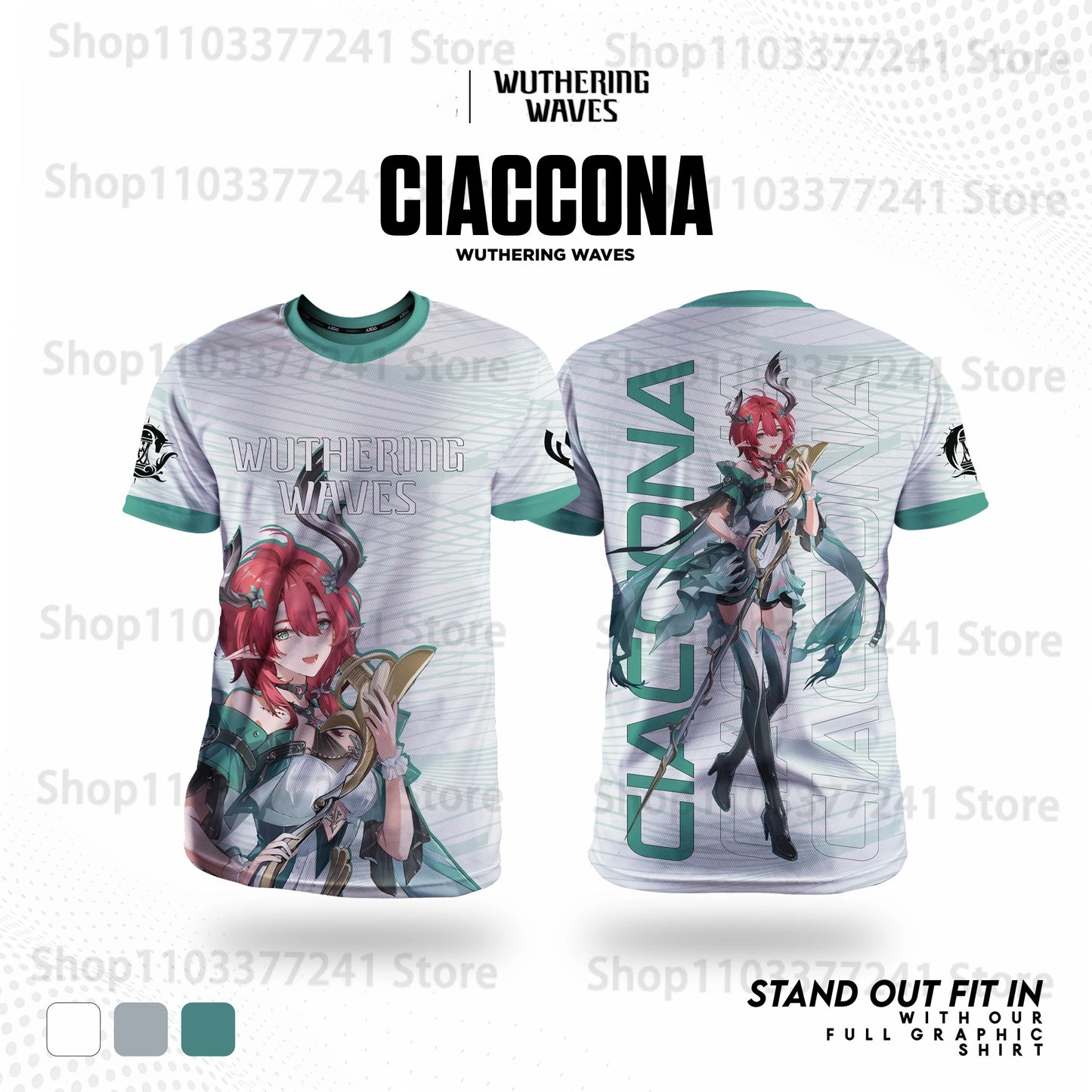 Jogo Wuthering Waves Role Playing Camisetas 3D Phrolova Impressão Unissex Anime Camisetas Homens/Mulheres Manga Curta O-pescoço Camiseta Criança Y2k Tops