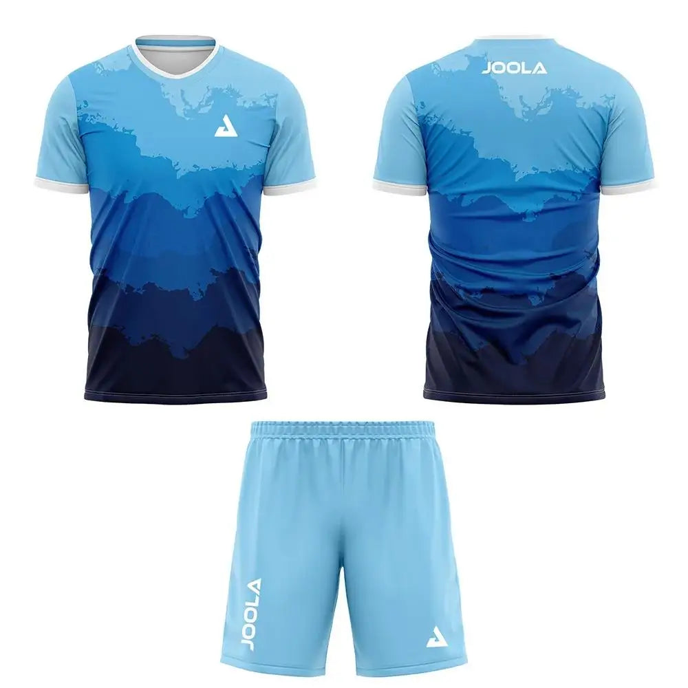 Roupas de treinamento de tênis de mesa de badminton ao ar livre dos homens manga curta camiseta shorts conjuntos de duas peças verão respirável roupa esportiva