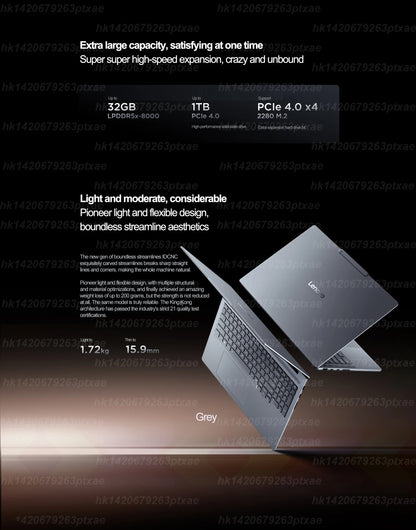 2025 Lenovo Xiaoxin Pro 16 GT Ai 7 H 350/Radeon 860M Ai9 H 365/Radeon 880M 32GB + 1TB 16 polegadas 2.8K OLED 120Hz