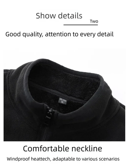 Colete de lã de tamanho grande para homens no outono e inverno engrossado com colete de lã com gola alta e pele de carneiro para aquecer