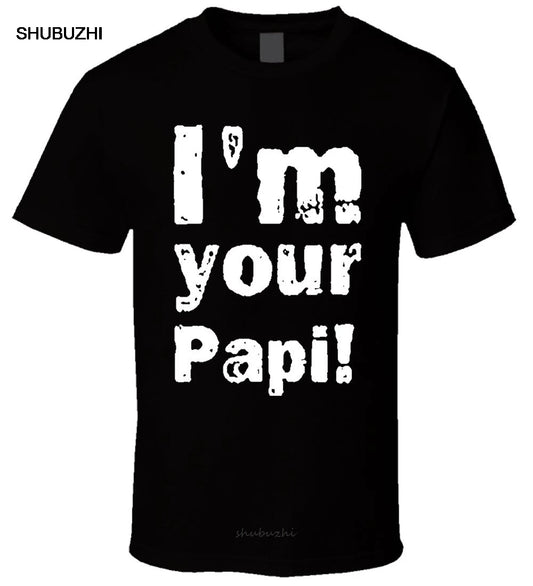 Eddi Guerrero-Camisa Masculina Eu Sou Seu Papi 2, camiseta casual do orgulho, tops de moda unissex, novos