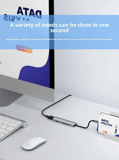 Usb 3.0 tipo-c hub para adaptador hdmi 4k 30hz sd tf cartão pd 87w divisor de carga rápida usb docking stations hub para macbook computar