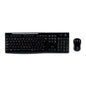 Logitech-mk270 teclado e mouse sem fio para laptop, tamanho completo, com receptor 2.4g