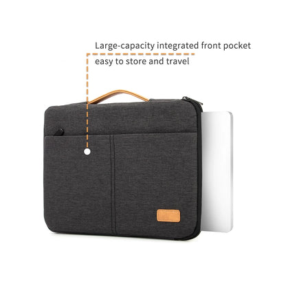 Bolsa para laptop 14 15.6 polegadas, bolsa para notebook para macbook hp dell acer, pasta de computador à prova de choque, capa de viagem para homens de negócios
