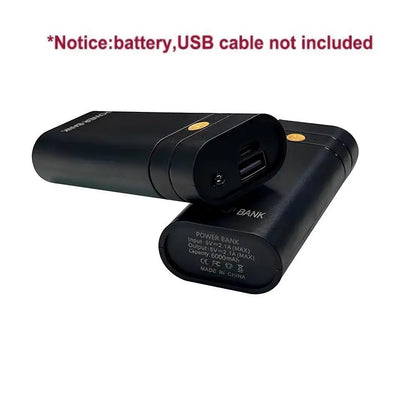 5v 2a 6000mah 2x 18650 usb tipo-c caso carregador de bateria diy caixa de banco de potência para carregamento eletrônico do telefone não incluindo baterias