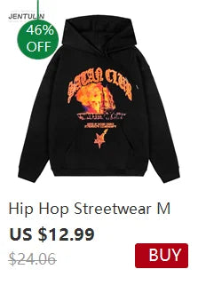 Camiseta gráfica estampada do Satan Club dos homens, roupas Hip Hop, tops de manga comprida, streetwear gótico, Harajuku, Y2K, Hip Hop, 2 peças