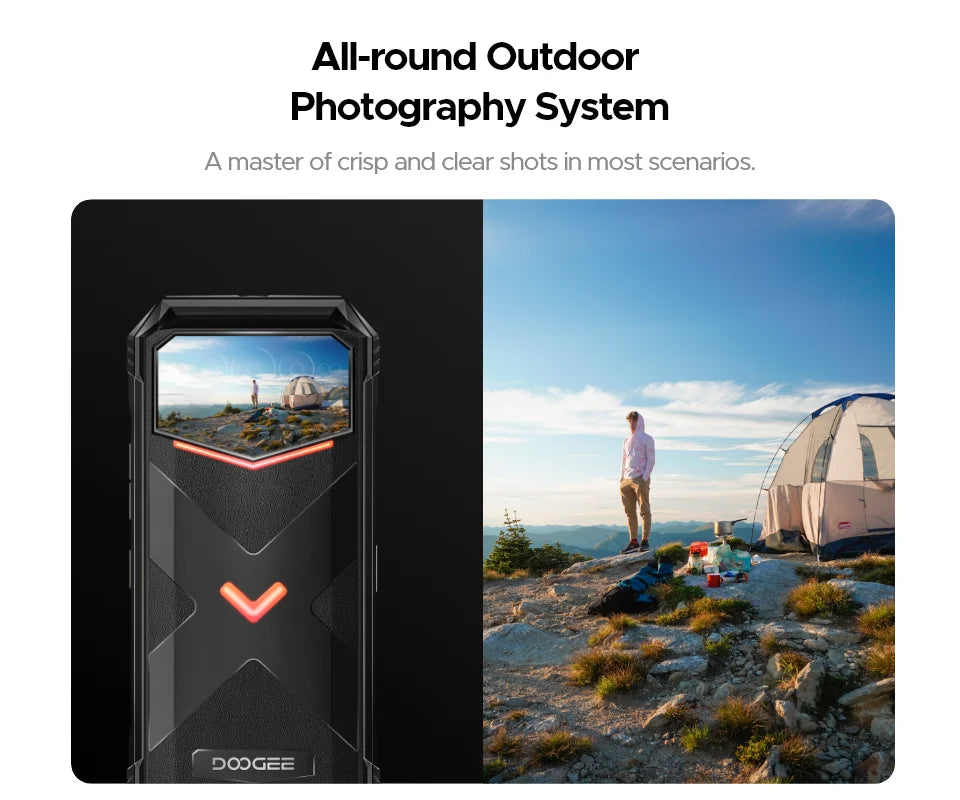 Estreia mundial doogee v max plus telefone robusto 22000mah 36gb (16 +20) 512gb 200mp câmera telefone 6.58 "120hz dimensão 7050 android14