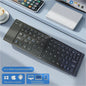 Mingcvol mini teclado sem fio dobrável fino portátil bluetoo threchargeable teclado dobrável para xiaomi ios windows android