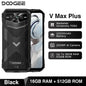 Estreia mundial doogee v max plus telefone robusto 22000mah 36gb (16 +20) 512gb 200mp câmera telefone 6.58 "120hz dimensão 7050 android14