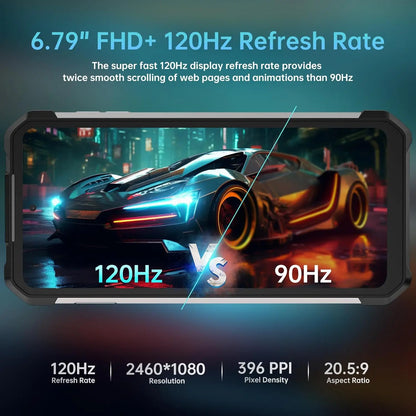 8849 tanque 3 smartphone áspero 23800mah 5g telefone celular ao ar livre desbloqueia 32gb ram + 512gb rom "proteção de água 200mp câmera de mão