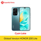 Versão global honor 200 lite 5g smartphone Mediatek dimensão 6080 6.7 "90hz display amoled 108mp câmera principal 4500mah bateria