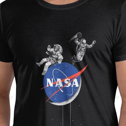 Camiseta esportiva masculina Nasa Space, aconchegante, camiseta grande