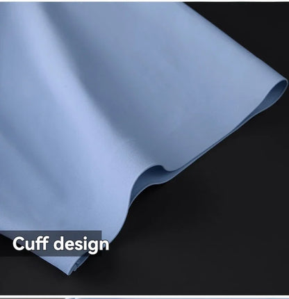 Nova alta qualidade de seda gelo negócios masculinos casual camisa de manga curta verão ultra-fino respirável esportes ao ar livre cor sólida topo