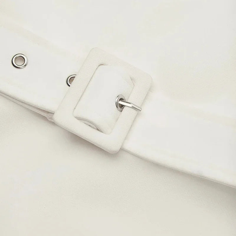 Vestidos de festa elegantes para mulheres um ombro meia manga cintura alta a linha vestido longo feminino vestido de escritório branco