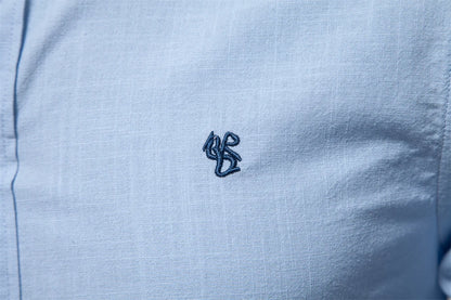 AIOPESON 100% Algodão Camisa Social Homens Cor Sólida Manga Longa Camisa de Marca de Alta Qualidade para Homens Primavera Stand Camisas Masculinas Casuais