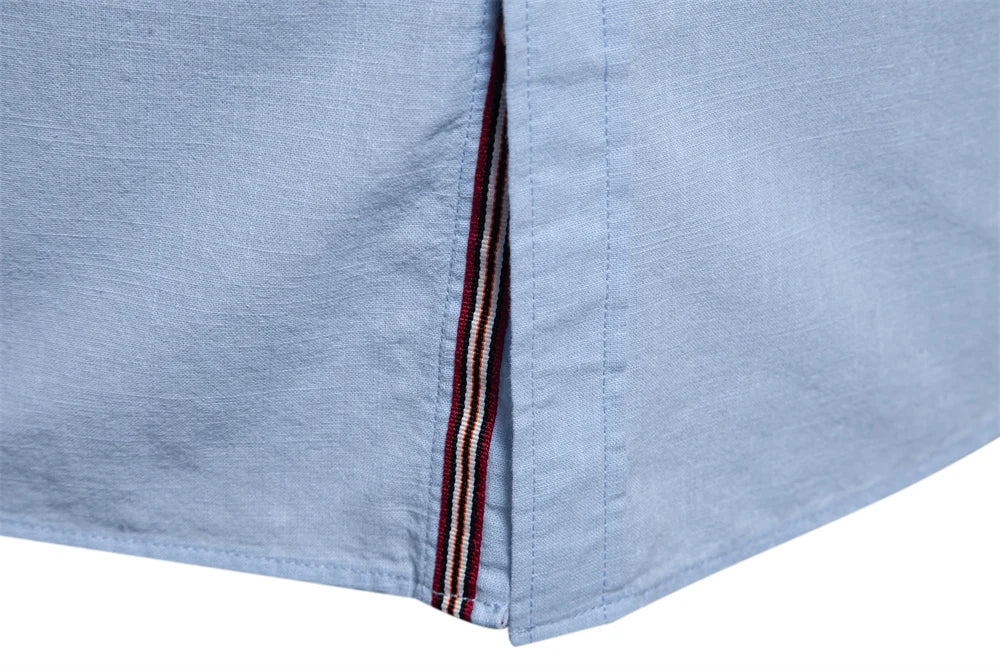 AIOPESON 100% Algodão Camisa Social Homens Cor Sólida Manga Longa Camisa de Marca de Alta Qualidade para Homens Primavera Stand Camisas Masculinas Casuais