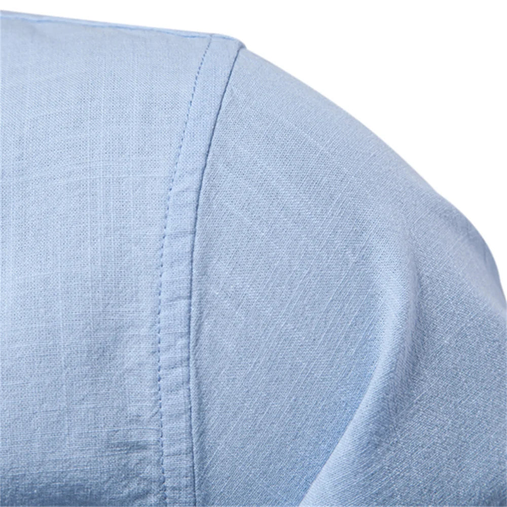 AIOPESON 100% Algodão Camisa Social Homens Cor Sólida Manga Longa Camisa de Marca de Alta Qualidade para Homens Primavera Stand Camisas Masculinas Casuais