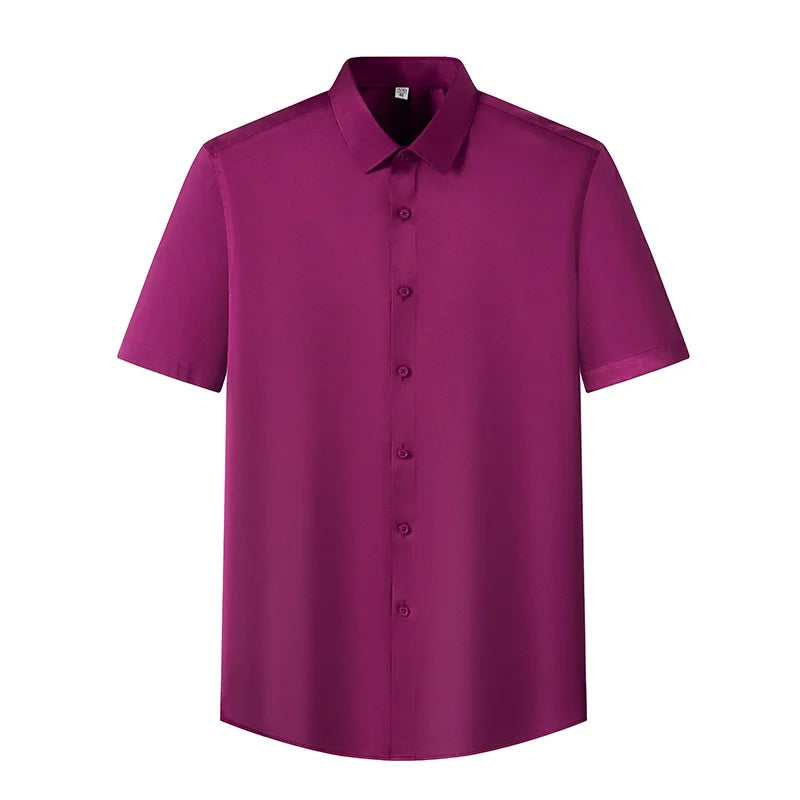 6x homem camisa sem mangas verão novo estilo seda gelo, sensação de gelo, alta qualidade tamanho grande sem ferro, negócios e lazer