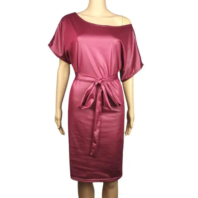 Vestidos casuais preto assimétrico sexy falso couro bodycon vestido feminino verão manga longa na altura do joelho lápis