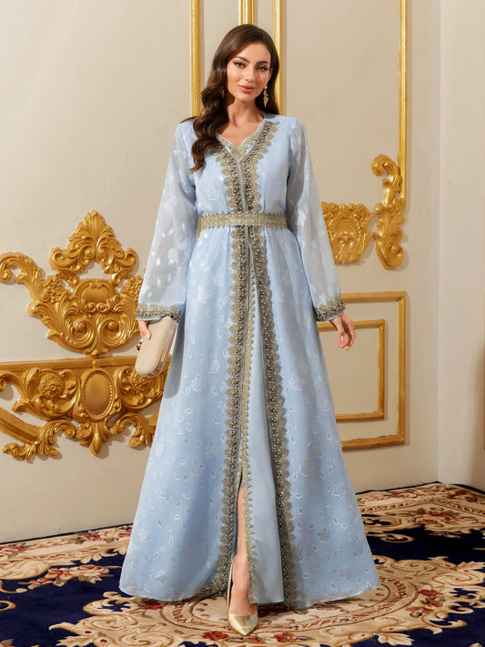 Muçulmano abayas marroquino floral maxi kaftan vestido para mulheres árabe islâmico dubai robe ramadan roupas de oração