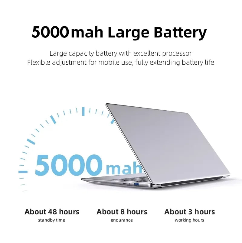 Computador portátil de escritório, 14.1 ", 12gb de ram, 1tb, 2tb, ssd, windows 11, notebook, aprender, recreação, entretenimento, laptops portáteis